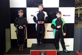 Racing Perfection Kart Academy Eastleigh Cadet Final Podium - Round 10